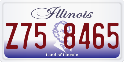 IL license plate Z758465
