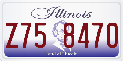 IL license plate Z758470