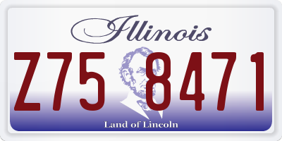 IL license plate Z758471
