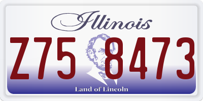 IL license plate Z758473