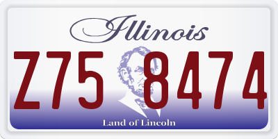 IL license plate Z758474