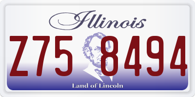 IL license plate Z758494