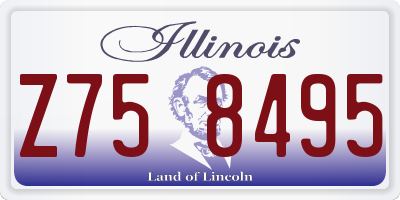 IL license plate Z758495