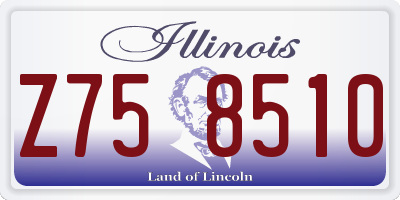 IL license plate Z758510
