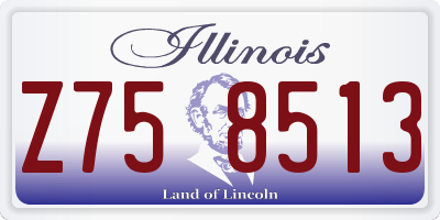 IL license plate Z758513