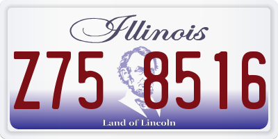 IL license plate Z758516