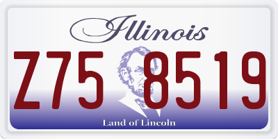 IL license plate Z758519