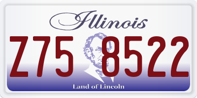 IL license plate Z758522