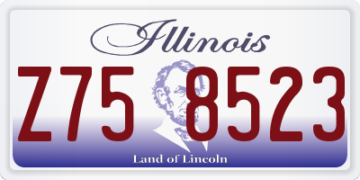 IL license plate Z758523
