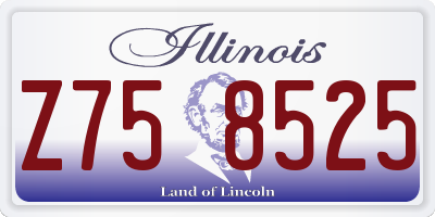IL license plate Z758525