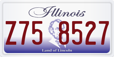 IL license plate Z758527