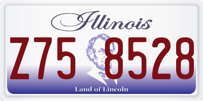 IL license plate Z758528