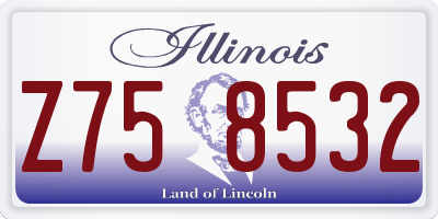 IL license plate Z758532