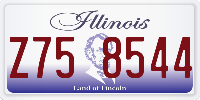 IL license plate Z758544