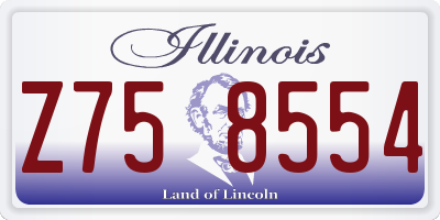 IL license plate Z758554