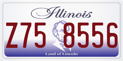 IL license plate Z758556