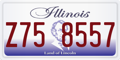 IL license plate Z758557