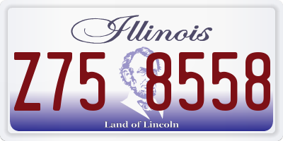 IL license plate Z758558