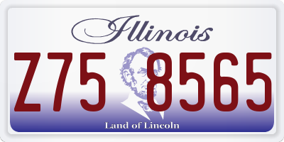 IL license plate Z758565