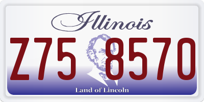 IL license plate Z758570