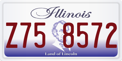 IL license plate Z758572