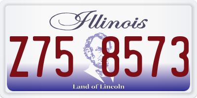 IL license plate Z758573