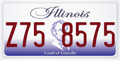 IL license plate Z758575