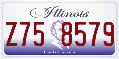 IL license plate Z758579