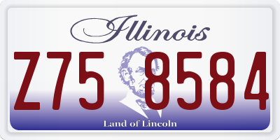 IL license plate Z758584