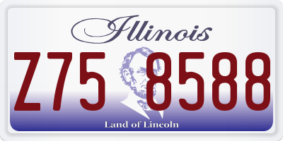 IL license plate Z758588