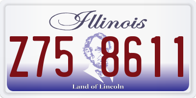 IL license plate Z758611