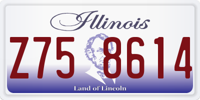 IL license plate Z758614