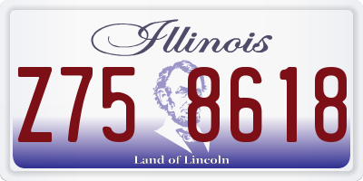 IL license plate Z758618