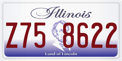 IL license plate Z758622