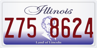IL license plate Z758624