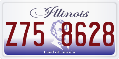 IL license plate Z758628
