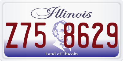 IL license plate Z758629