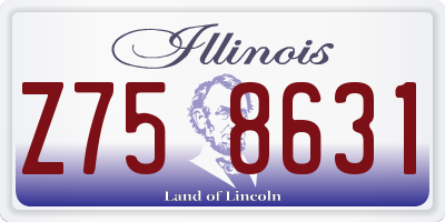 IL license plate Z758631