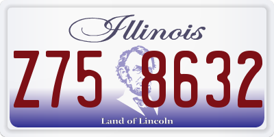IL license plate Z758632