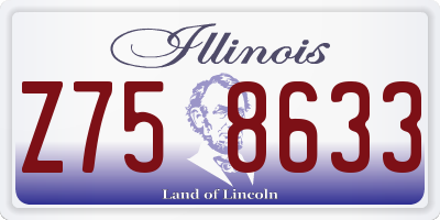 IL license plate Z758633