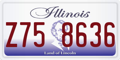 IL license plate Z758636