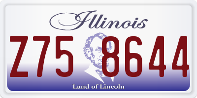 IL license plate Z758644