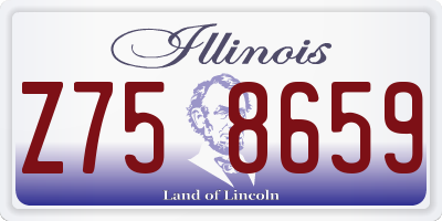 IL license plate Z758659