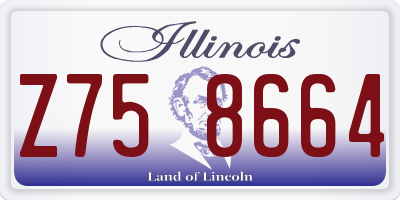 IL license plate Z758664