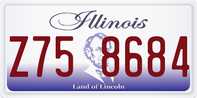 IL license plate Z758684
