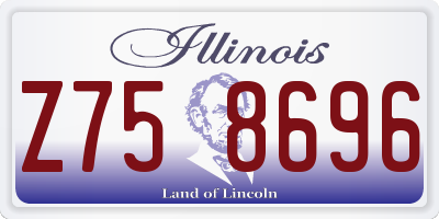 IL license plate Z758696