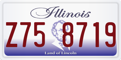 IL license plate Z758719