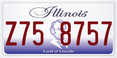 IL license plate Z758757