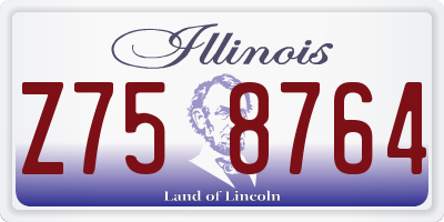 IL license plate Z758764
