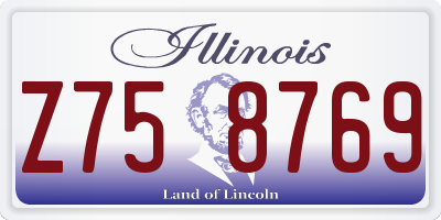 IL license plate Z758769